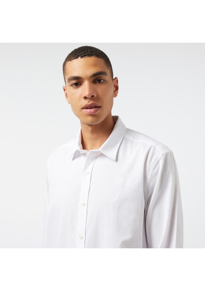 Erkek Beyaz Classıc Fıt Uzun Kollu Gömlek WE45502T.1BW fırsatları