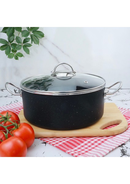Granit Tencere Derin Siyah- Inox