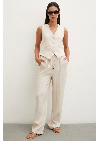 Belden Bağlamalı Pantolon Bej fiyatları