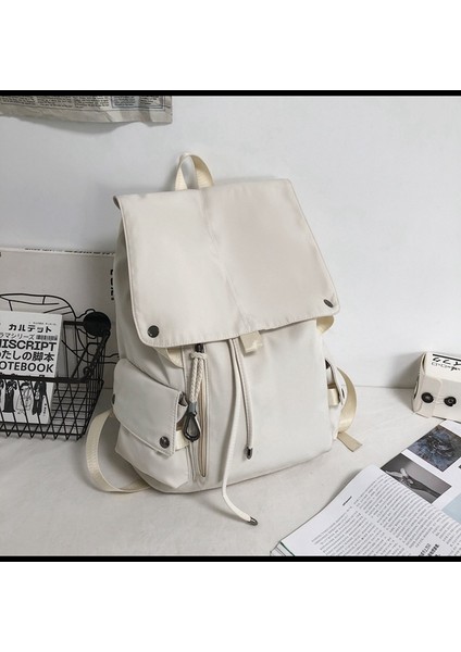 Lise Öğrencileri Için Sırt Çantası, Ortaokul Öğrencileri Için Çok Yönlü Açılır Kapanır Ipli Sırt Çantası (Yurt Dışından)