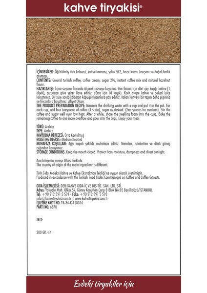 Fındıklı Türk Kahvesi 200 gr modelleri