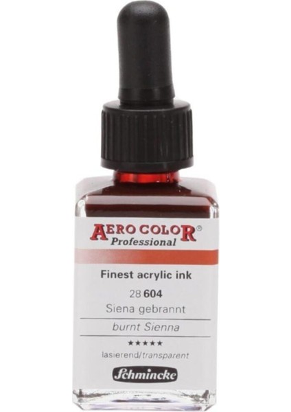 Aero Color Airbrush Akrilik Mürekkep 28 ml 604 Burnt Sienna