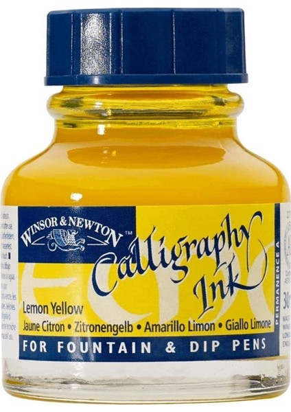 Calligraphy Ink Kaligrafi Mürekkebi 30 ml Lemon Yellow