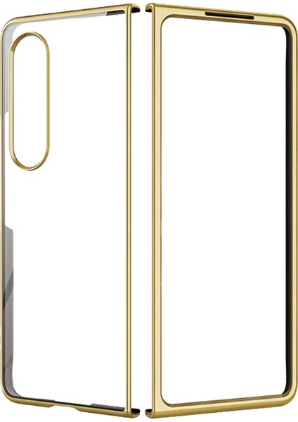 Samsung Galaxy Z Fold 3 Kılıf Fold Element Kapak - Gold 13