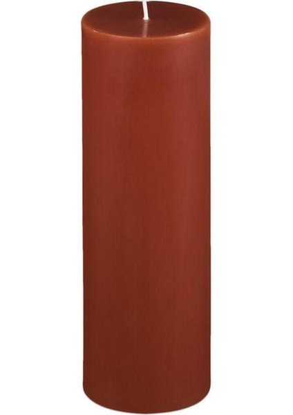 7X15 Silindir Mum Kahverengi