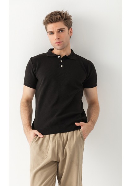 Triko Tişört Siyah