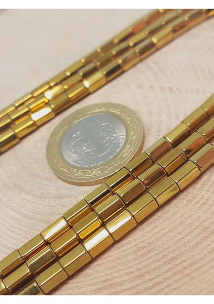 Bileklik Boy Hematit Taşı Yarım Dizi 3.5*6mm (48190) (18CM Uzunluğundadır) fiyatları