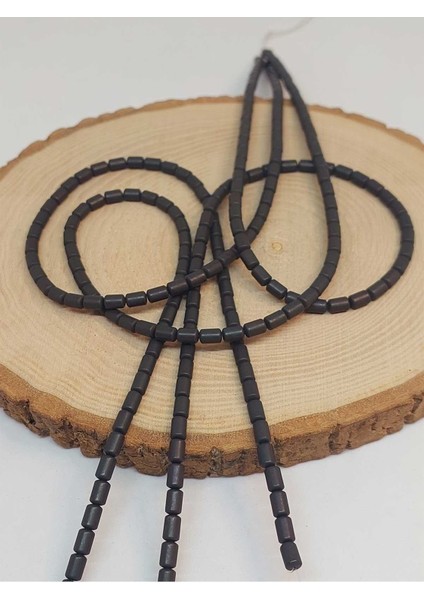 Bileklik Boy Hematit Taşı Yarım Dizi 4*5.5mm (48144) (18CM Uzunluğundadır) modelleri