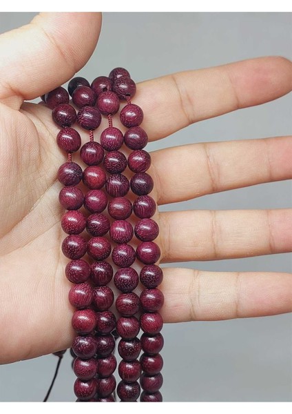 Bileklik Boy Yarım Dizi Ud Ağacı Ahşap 8mm (51368) (18CM Uzunluğundadır)