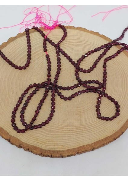 Bileklik Boy Lal (Garnet) (Granat) Taşı Yassı Dizi 2.5*4mm (51208) Yarım Dizi (17CM Uzunluğundadır) fırsatları