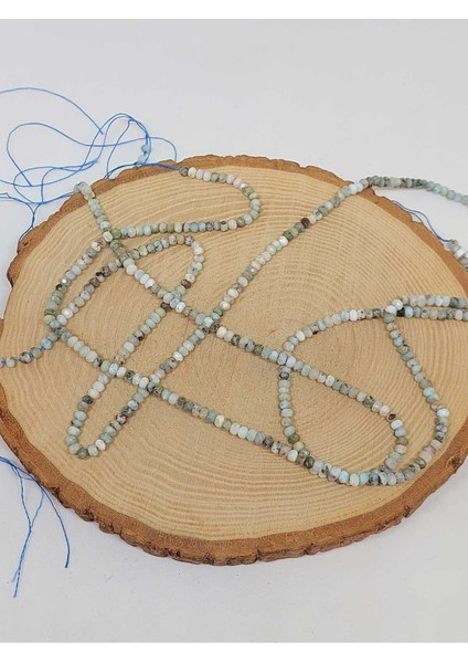 Bileklik Boy Larimar Taşı Dizi 2.5*3.5mm (51218) Yarım Dizi (17CM Uzunluğundadır) modelleri