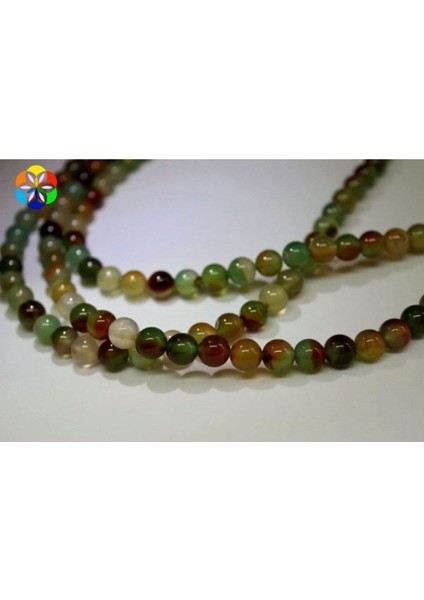 Bileklik Boy Akik Taşı Yarım Dizi 8mm (4406) (18CM Uzunluğundadır) fiyatları