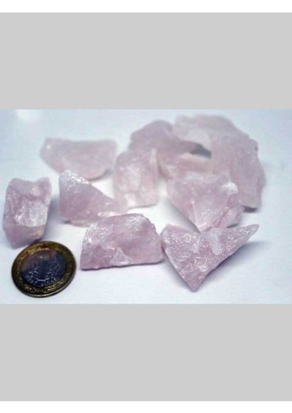 Pembe Kuvars Taşı Ham Parçalar Orta Boy (10-19GR)