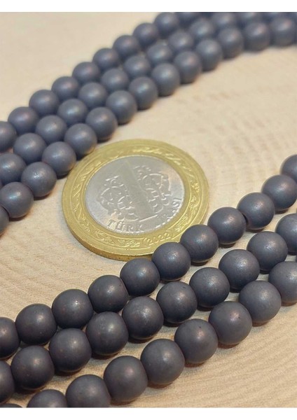 Bileklik Boy Hematit Taşı Yarım Dizi 6mm (48122) (18CM Uzunluğundadır) fiyatları