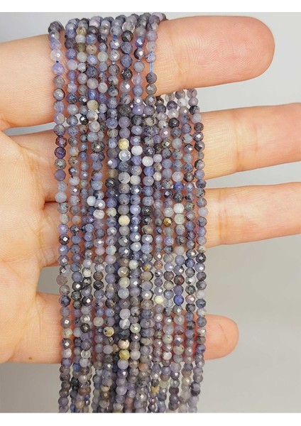 Bileklik Boy Tanzanit Taşı Dizi 2.5mm (45920) Yarım Dizi (17CM Uzunluğundadır)