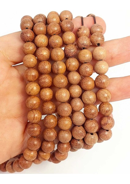 Bileklik Boy Yarım Dizi Ud Ağacı Ahşap 8mm (45262) (18CM Uzunluğundadır)