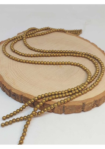 Bileklik Boy Hematit Taşı Yarım Dizi 4mm (48182) (18CM Uzunluğundadır) modelleri