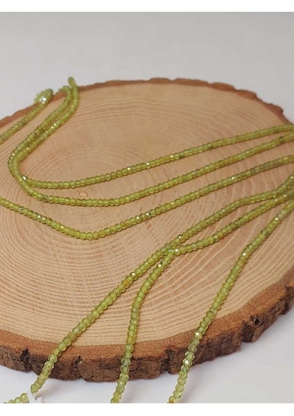 Bileklik Boy Peridot (Zebercet) Taşı Dizi 2.5mm (45922) Yarım Dizi (17CM Uzunluğundadır) fiyatları