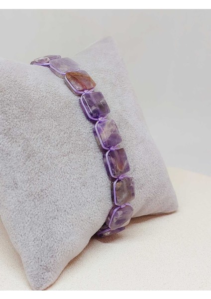 Ametist Taşı Makrome Tasarım Bileklik (51576) modelleri