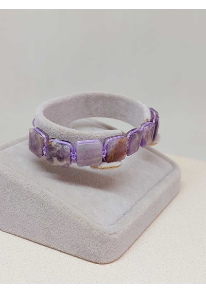 Ametist Taşı Makrome Tasarım Bileklik (51576) indirimleri