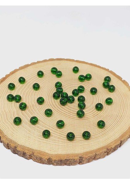 Yeşil Renkli Cam Boncuk 8MM/50ADET (51666) fiyatları