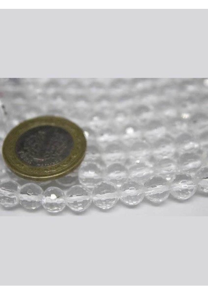 Çeyrek Dizi (9cm Uzunluğundadır!) Kristal Kuvars Taşı Faset Kesim Çeyrek Dizi 8mm indirimleri