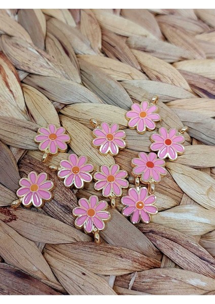 Altın Kaplama Pembe Çiçek Aparat/2 Adet (51886) modelleri