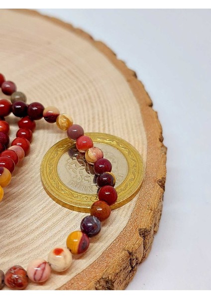 Bileklik Boy Jasper Taşı Yarım Dizi 4mm (44505) (18CM Uzunluğundadır) fiyatları