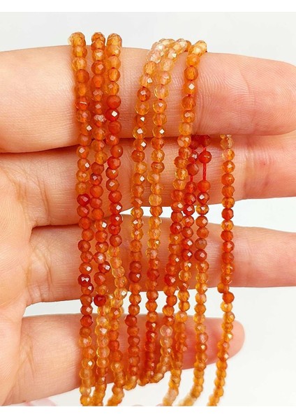 Bileklik Boy Akik Taşı Dizi 2.5mm (45462) Yarım Dizi (17CM Uzunluğundadır)