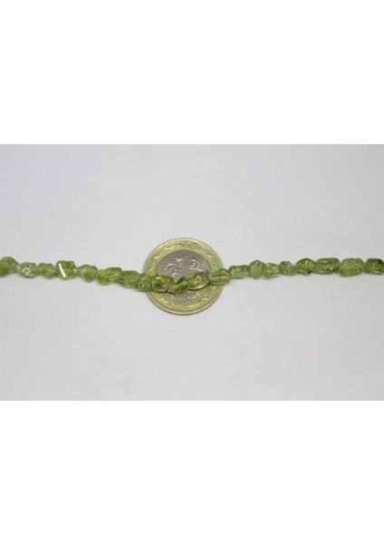 Bileklik Boy Peridot (Zebercet) Taşı Yarım Dizi Doğal Taşlar (18CM Uzunluğundadır) modelleri