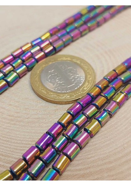 Bileklik Boy Hematit Taşı Yarım Dizi 4*5.5mm (48138) (18CM Uzunluğundadır) fiyatları