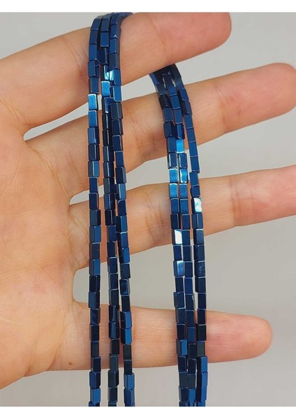 Bileklik Boy Hematit Taşı Dizi 2*4mm (49660) Yarım Dizi (17CM Uzunluğundadır)