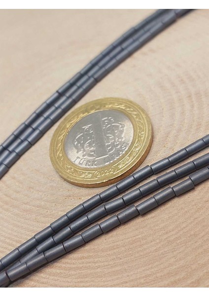 Bileklik Boy Hematit Taşı Yarım Dizi 2*4mm (48152) (18CM Uzunluğundadır) fiyatları