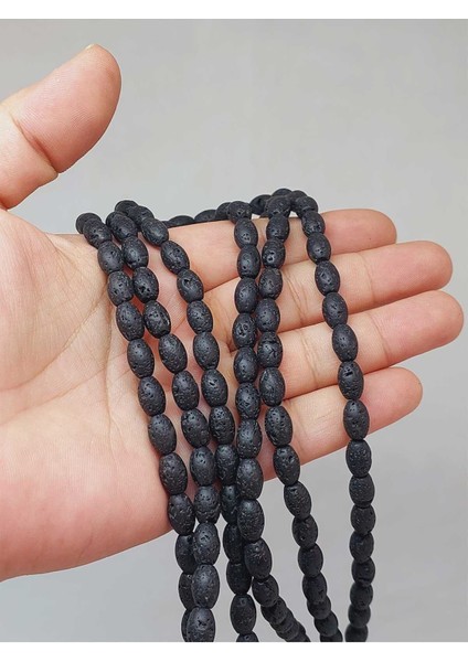 Lav Taşı Arpa Kesim Dizi 6*8.5mm (49970)