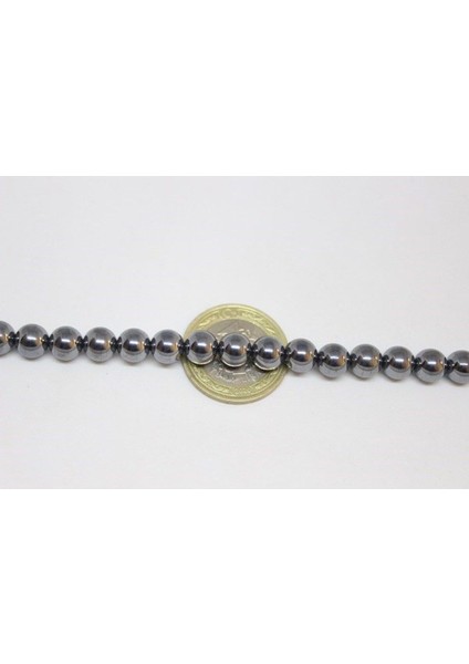 Bileklik Boy Terahertz Taşı Yarım Dizi 8mm (18CM Uzunluğundadır) modelleri