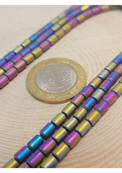 Bileklik Boy Hematit Taşı Yarım Dizi 4*5.5mm (48134) (18CM Uzunluğundadır) fiyatları