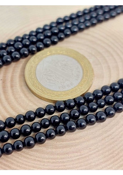 Bileklik Boy Turmalin Taşı Dizi 3-3.5mm Aralığı (45216) Yarım Dizi (17CM Uzunluğundadır) fiyatları