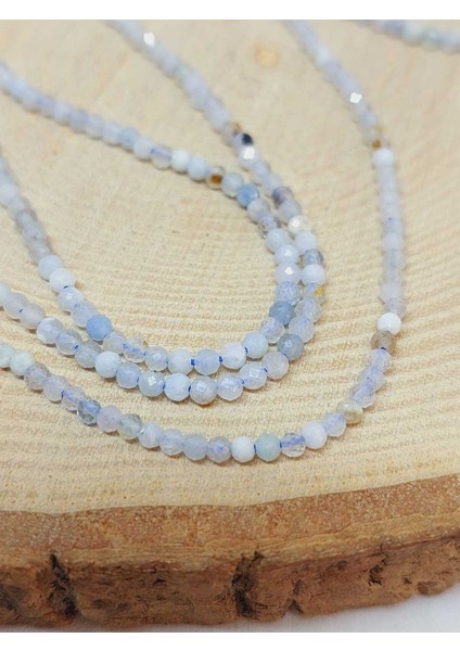 Bileklik Boy Akuamarin Taşı Dizi 2mm (51184) Yarım Dizi (17CM Uzunluğundadır) modelleri