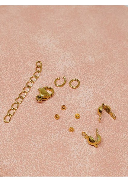Çelik Gold Takı Kapama Klips Seti/10 Adet (51280)