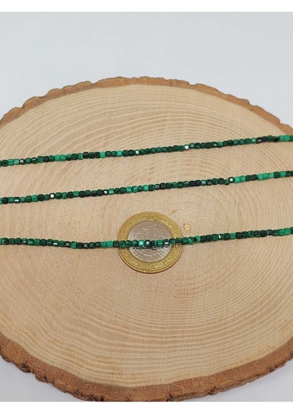 Bileklik Boy Malakit Taşı Küp Şekilli Dizi 2mm (51178) Yarım Dizi (17CM Uzunluğundadır) fiyatları
