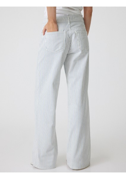 Normal Bel Düz Paça Kot Pantolon Pamuklu Düğmeli - Balloon Fit Jeans fırsatları