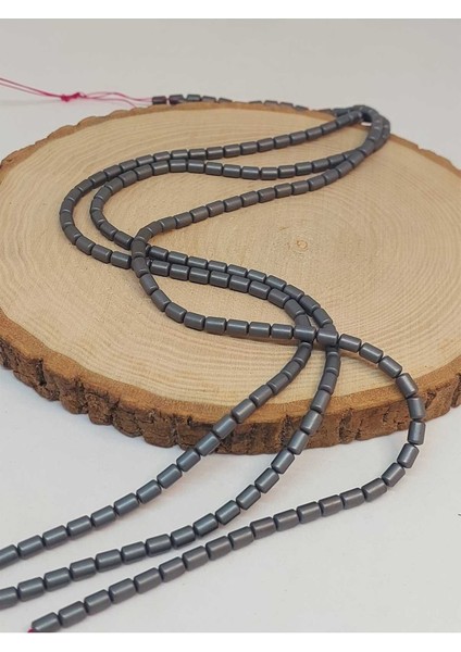Bileklik Boy Hematit Taşı Yarım Dizi 4*5.5mm (48148) (18CM Uzunluğundadır) modelleri