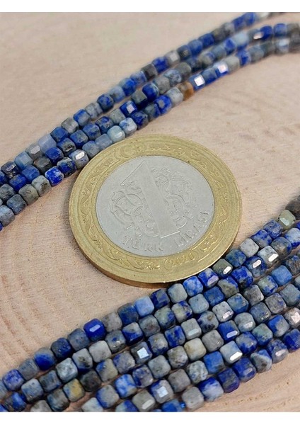 Bileklik Boy Lapis Taşı Küp Şekilli Dizi 2mm (45308) Yarım Dizi (17CM Uzunluğundadır) fiyatları