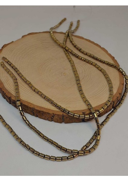 Bileklik Boy Hematit Taşı Yarım Dizi 4*5.5mm (48140) (18CM Uzunluğundadır) modelleri