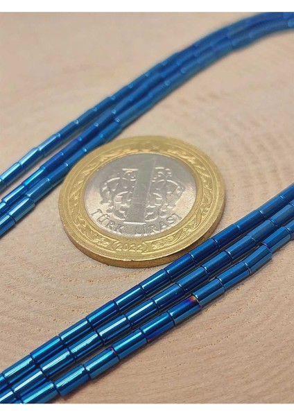 Bileklik Boy Hematit Taşı Yarım Dizi 2*4mm (48154) (18CM Uzunluğundadır) fiyatları