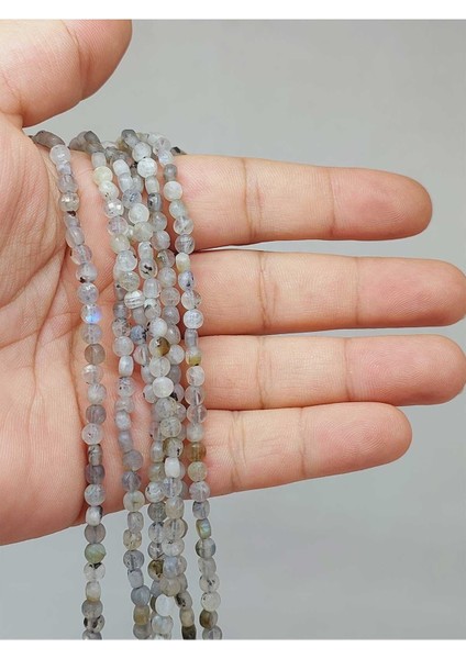 Labradorit Taşı Yassı Dizi 2.5*4mm (51238)