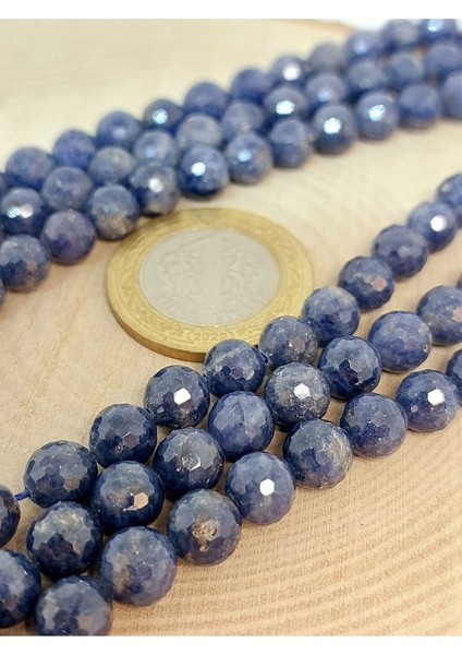 Bileklik Boy Safir Taşı Faset Kesim Yarım Dizi 7mm (45508) (18CM Uzunluğundadır) fiyatları