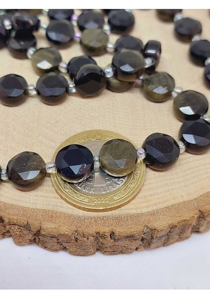 Golden Obsidyen Taşı 5.5x9.5mm Dizi (49906) fiyatları