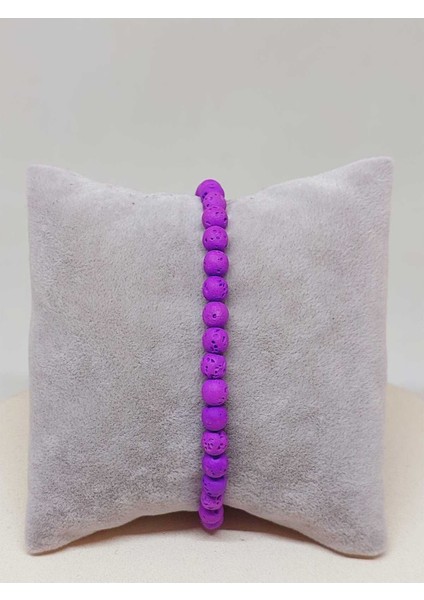 Lav Taşı Mor Renk Bileklik 6mm (52380)