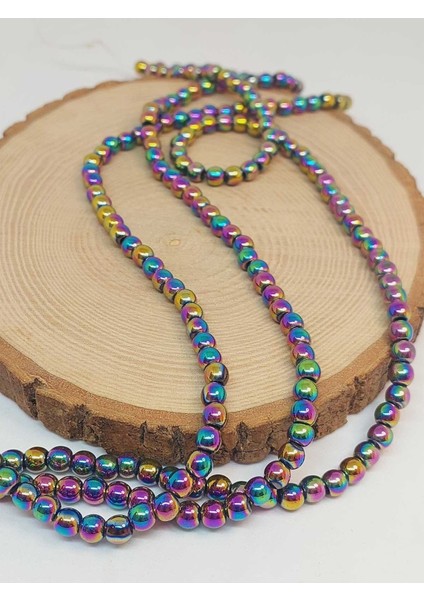 Bileklik Boy Hematit Taşı Yarım Dizi 6mm (48126) (18CM Uzunluğundadır) modelleri